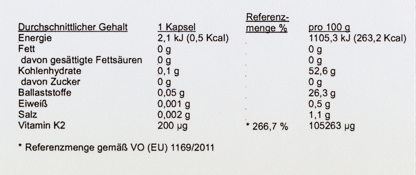 D-light-full K2 MK7 (180 Kapseln vegan)