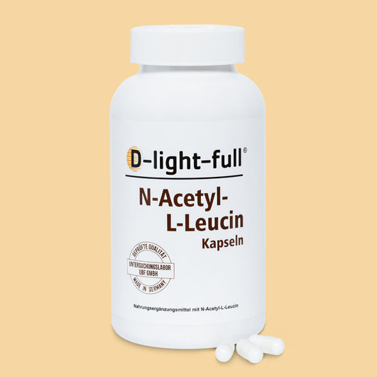 D-light-full N-Acetyl-L-Leucin 500 mg (365 Kapseln vegan)