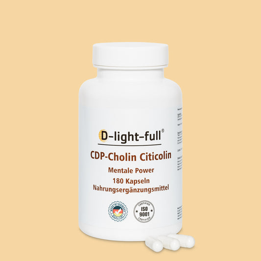 D-light-full CDP-Cholin Citicolin 250 mg (180 Kapseln vegan)